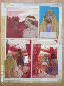 Comics: DIBUJO ORIGINAL LA BIBLIA, PINTADO A MANO, RELIGIOSO, JACOB, B116